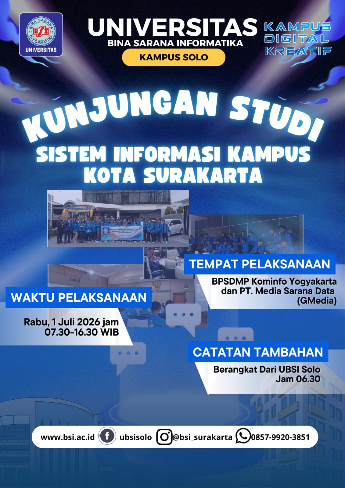 Kunjungan Studi Sistem Informasi Kampus Kota Surakarta